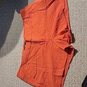 Womens orange shorts size 14